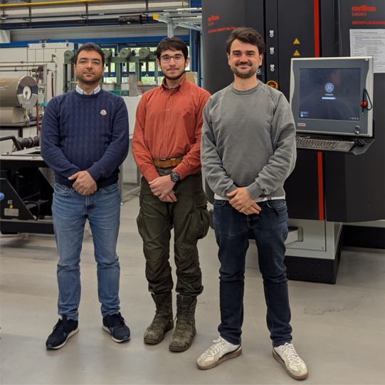 Bild von Abolfazl Salmanibideskan, Enes Yaprak, Dr. Nelson Filipe Lopes Dias (von links nach rechts)