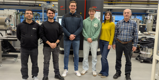 Abolfazl Salmanibideskan, Dr. Nelson Filipe Lopes Dias, Dominic Graf, Evann Dauvergne, Julia Urbanczyk und Csaba Szendy (von links nach rechts)