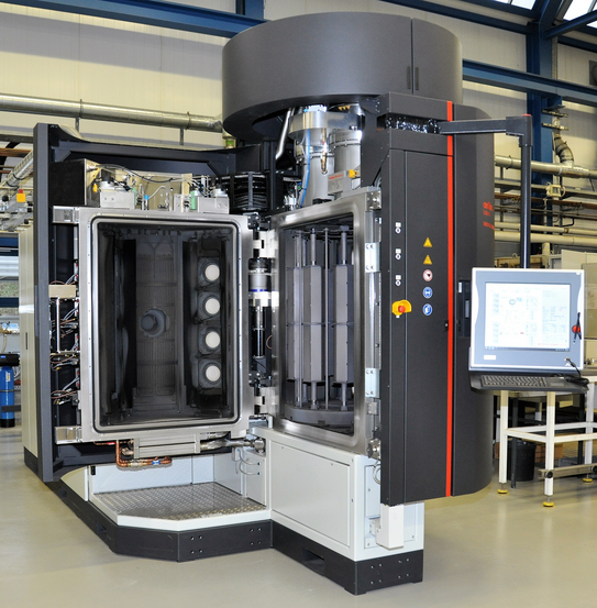 PVD-Beschichtungsanlage METAPLAS.DOMINO kila flex der Firma Oerlikon Balzers Coating Germany GmbH