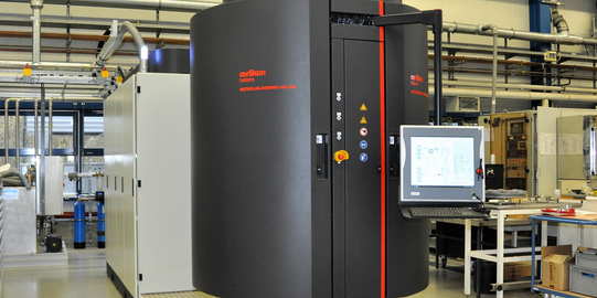 PVD-Beschichtungsanlage METAPLAS.DOMINO kila flex der Firma Oerlikon Balzers Coating Germany GmbH